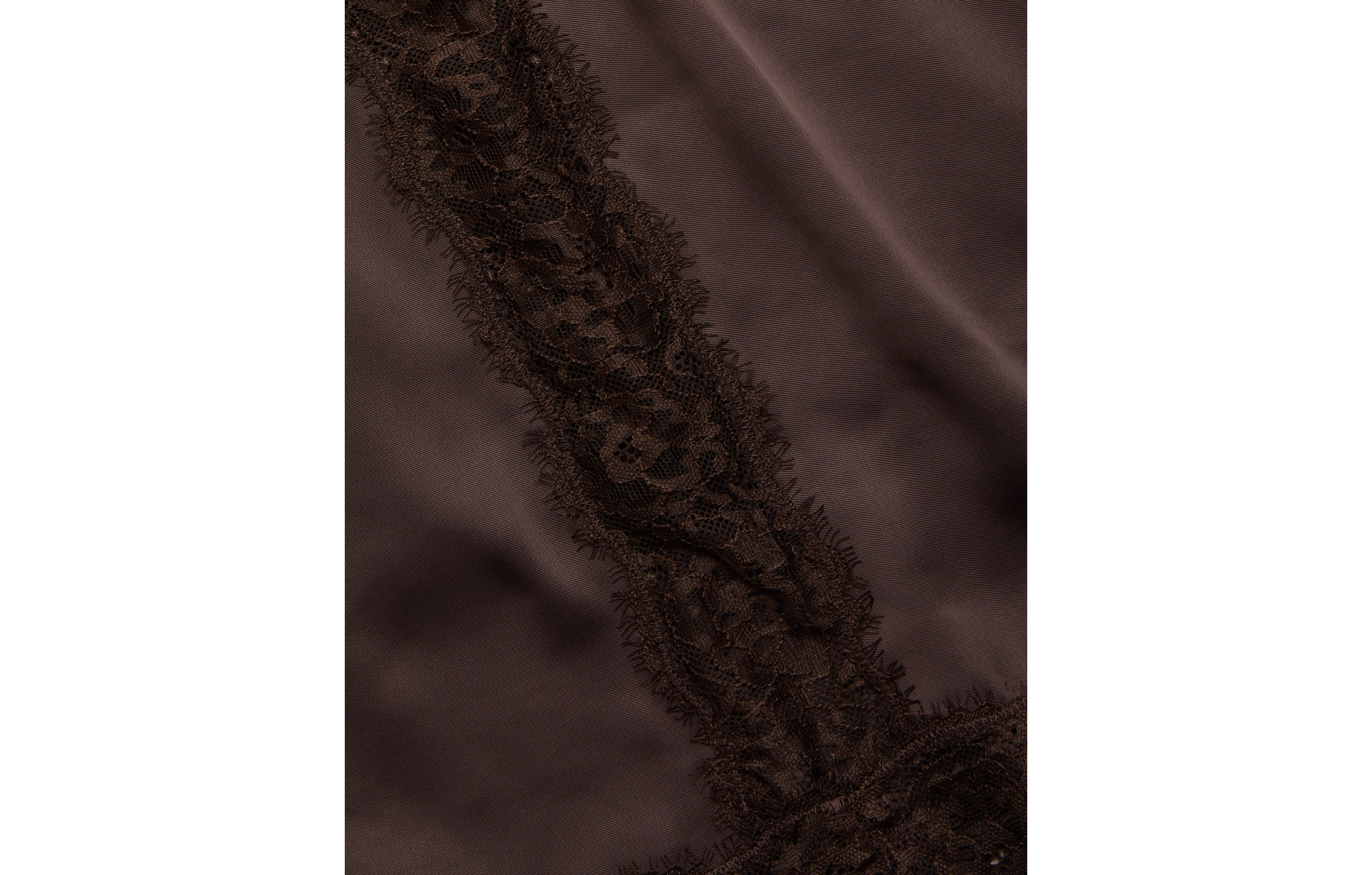 AE77 Satin Slip Lace Skirt