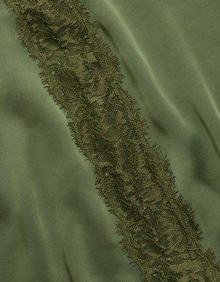 AE77 Satin Slip Lace Skirt