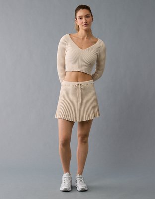 Minijupe en tricot côtelé AE