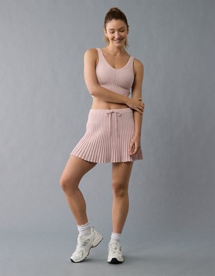 ★送料・関税込★BITTER CELLS★Knit Mini Skirt★ Knitted Matching Set with Sweater and Mini Skirt - Blue | COOSH
