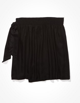 Женские юбки American Eagle AE High-Waisted Wrap Mini Skirt — фото 4