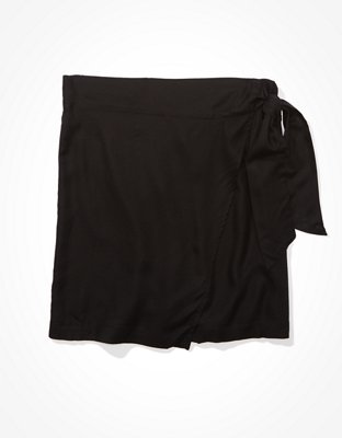 Женские юбки American Eagle AE High-Waisted Wrap Mini Skirt — фото 3