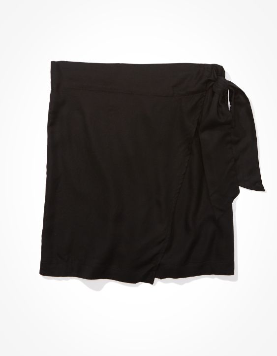 AE High-Waisted Wrap Mini Skirt