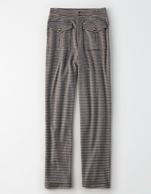 AE High-Waisted Plaid Pant