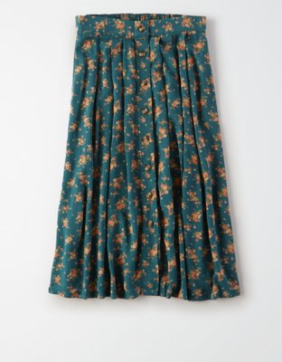 Женские юбки American Eagle AE High-Waisted Button Front Midi Skirt — фото 3