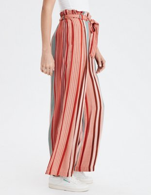 Женские брюки American Eagle AE High-Waisted Tie Front Paperbag Pant — фото 4