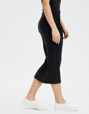 Женские юбки American Eagle AE High-Waisted Knitted Midi Skirt — фото 4
