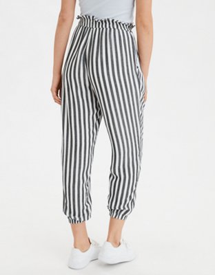 Женские брюки American Eagle AE Striped Paperbag Jogger — фото 2
