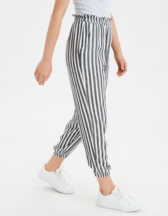 AE Striped Paperbag Jogger