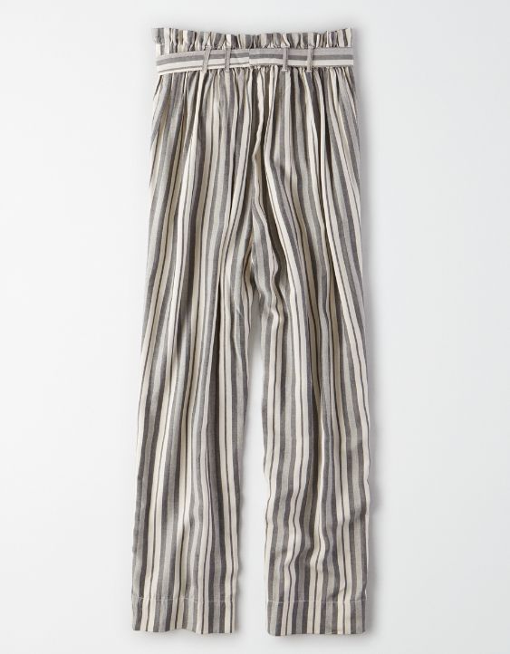 AE High-Waisted Striped Tapered Pant