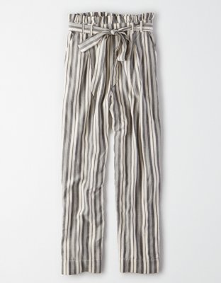 AE High-Waisted Striped Tapered Pant