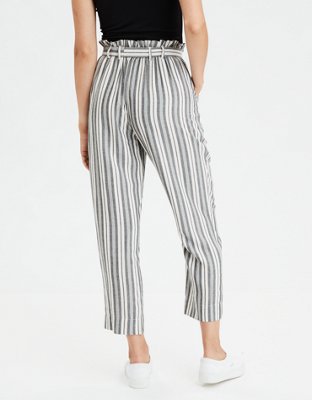 Женские брюки American Eagle AE High-Waisted Striped Tapered Pant — фото 2