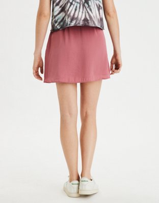 Женские юбки American Eagle AE High-Waisted Silky Mini Skirt — фото 2