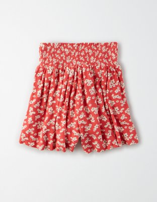 AE High-Waisted Smocked Short