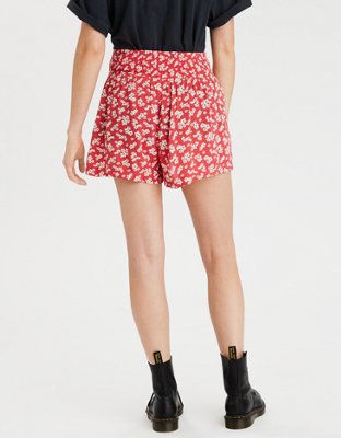 AE High-Waisted Smocked Short