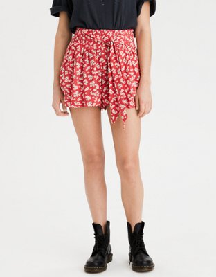 AE High-Waisted Smocked Short