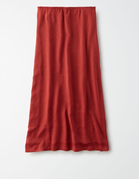 AE High-Waisted Silky Midi Skirt