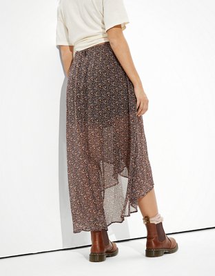 AE High-Waisted Asymmetrical Midi Skirt