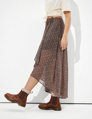 AE High-Waisted Asymmetrical Midi Skirt