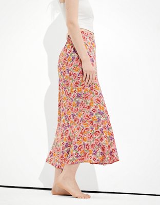 Женские юбки American Eagle AE Silky High-Waisted Midi Skirt — фото 4