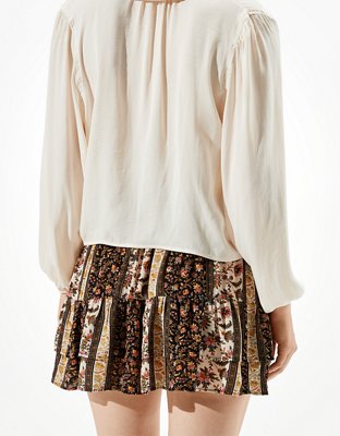 Женские юбки American Eagle AE Tiered Ruffled Mini Skirt — фото 2