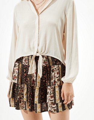 AE Tiered Ruffled Mini Skirt