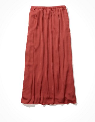 AE Silky Midi Slip Skirt