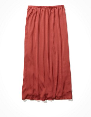 AE Silky Midi Slip Skirt