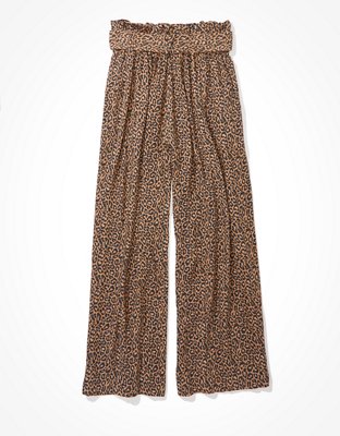 Женские брюки American Eagle AE High-Waisted Paperbag Wide Leg Pant — фото 3