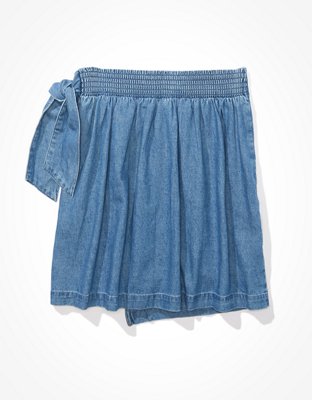 AE Denim Wrap Skirt