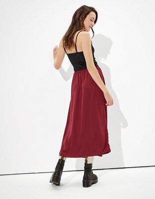 Женские юбки American Eagle AE Silky Midi Skirt — фото 2