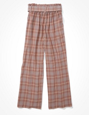 AE High-Waisted Belted Wide Leg Pant