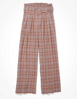 AE High-Waisted Belted Wide Leg Pant