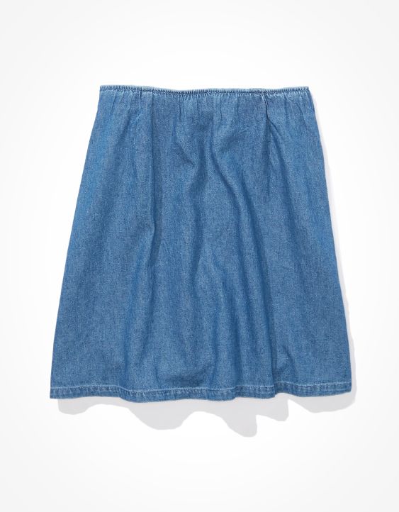 AE Denim Slit Mini Skirt