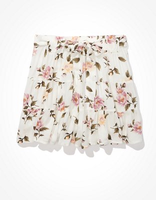 Женские брюки American Eagle AE Tiered Tie-Up Short — фото 3