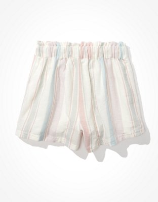 Женские брюки American Eagle AE Striped Paperbag Short — фото 3