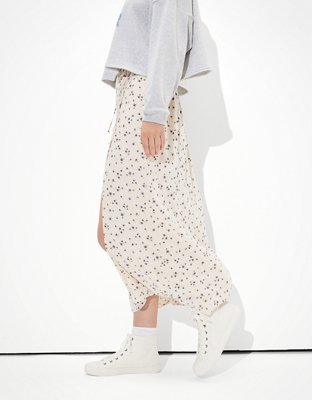 Женские юбки American Eagle AE Floral Button-Up Slit Midi Skirt — фото 5