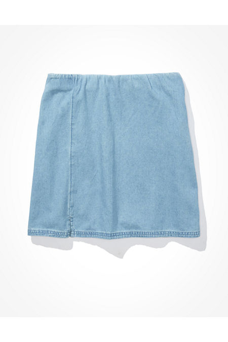 Blue mini skirts xs Customer Favorite Ae Denim Notched Mini Skirt Women S Chambray Blue Xs Accuweather Shop