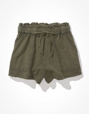 Женские брюки American Eagle AE Solid Paperbag Short — фото 3