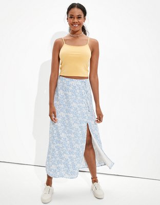 Женские юбки American Eagle AE Floral Midi Slip Skirt — фото 4