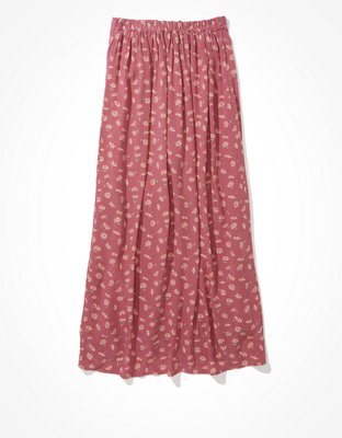 AE Tie-Waist Wrap Midi Skirt