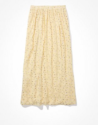 AE Tie-Waist Wrap Midi Skirt