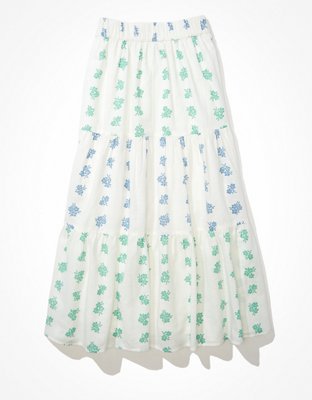Женские юбки American Eagle AE Floral Tiered Maxi Skirt — фото 4