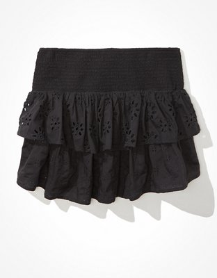 AE Smocked Ruffle Mini Skirt