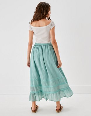 Женские юбки American Eagle AE Hi-Low Midi Skirt — фото 2