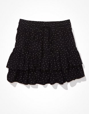 Женские юбки American Eagle AE Tiered Ruffle Tie-Waist Floral Mini Skirt — фото 3