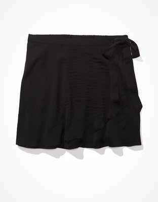Женские юбки American Eagle AE Silky Wrap Mini Skirt — фото 3