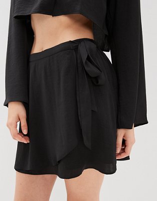 Женские юбки American Eagle AE Silky Wrap Mini Skirt — фото 4