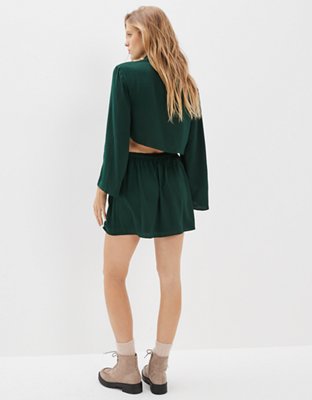 AE Silky Wrap Mini Skirt