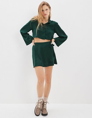 AE Silky Wrap Mini Skirt